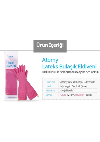 Esnek ve dayanıklı lateks bulaşık eldiveni, geniş L beden, temizlik kolaylığı sağlar modelleri