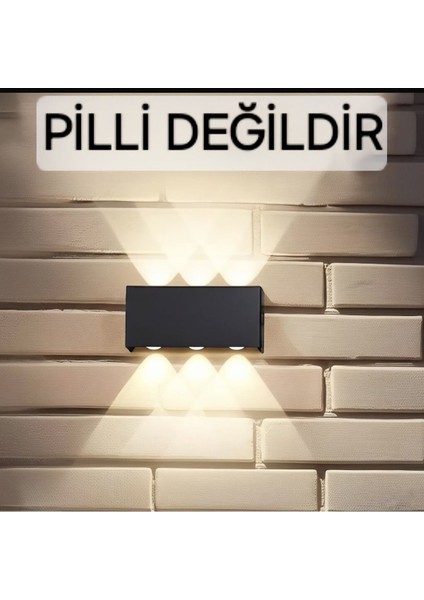 Modern çift yönlü dekoratif aplike, şık ve yeni nesil düz kasa tasarımı Siyah