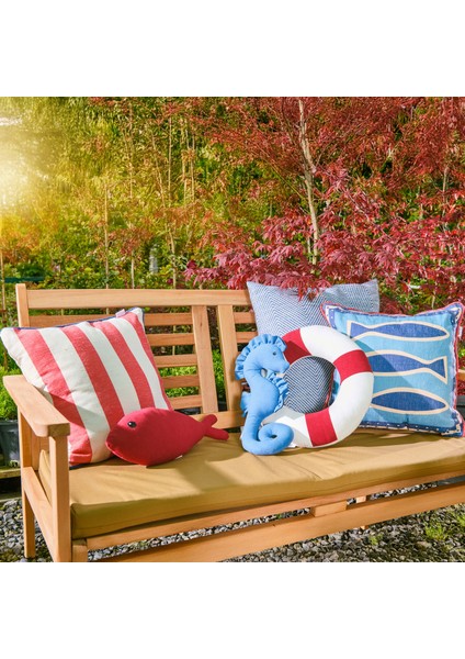 Soft Balık Figürlü Yastık - Kırmızı - 40X16 cm fiyatları