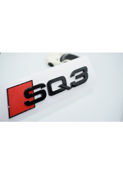 Sq3 Siyah Abs 3m 3D Bagaj Logo Audi Ile Uyumlu