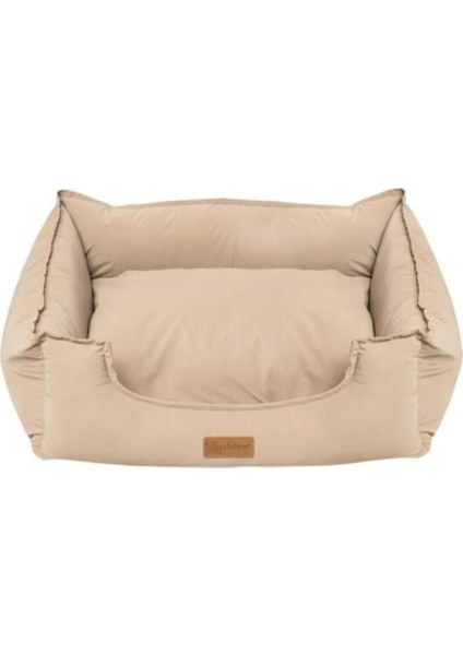 Premium Mochi Kedi Köpek Yatağı Bej Small 60X50X19 cm