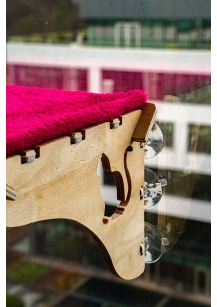 Rahat ve şık kedi yatağı, fuşya, 80x60 cm, yüksekliği 20 cm, ev konforu için ideal indirimleri