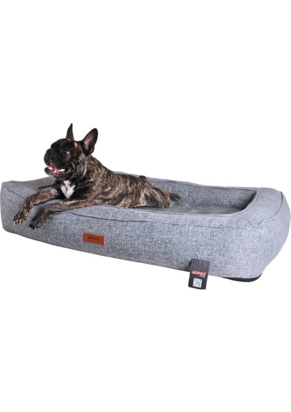 Kedi ve Köpek Yatağı Visco Comfort Gri Large