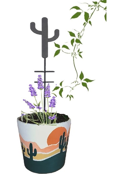 Metal Bitki Destek Çubuğu Saksı Sarmaşık Çiçek Fidan Dal Dekoratif Saksı Bitki Desteği 50X10CM modelleri