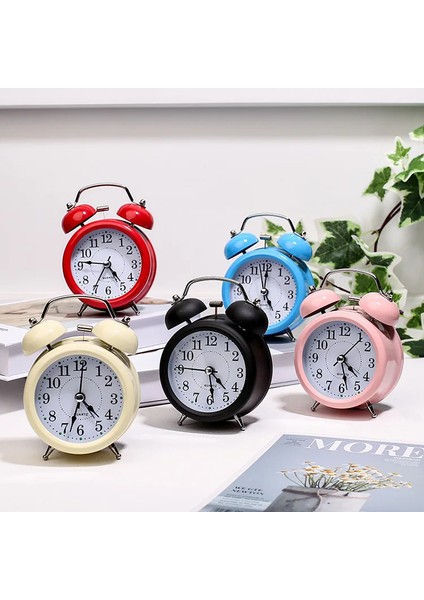 Büyük Boy Metal Masaüstü Renkli Işıklı Çalar Saat 15*11CM fırsatları