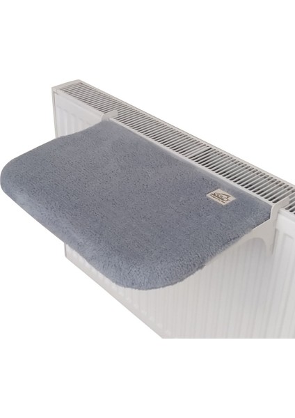 Mini 40x30 cm gri radyatör yatağı, konfor ve şıklık sağlar