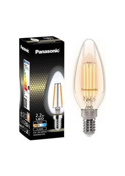 E14 Fil Lamba 2W 200LM 2700K Clear