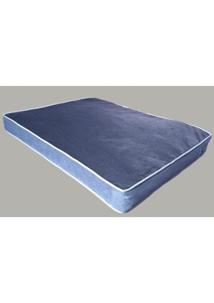 Yıkanabilir Visco Dolgulu Çift Taraflı Köpek Yatağı, Siyah Gri, 40x60x10cm