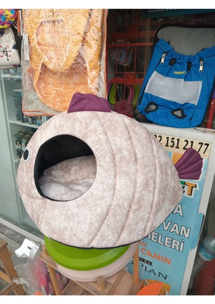 Balık Şeklinde Kedi ve Köpek Yatağı