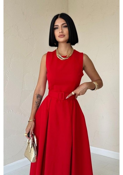 Moccah Halter Yaka Kloş Elbise