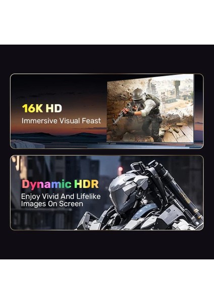 Unıtek Dısplayport 2.1 %100 Bakır 1mt 16K&60Hz (C1626GY01-1M)