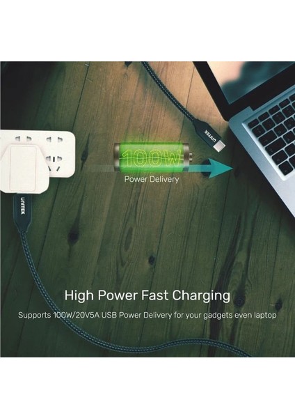 Unıtek Type-C Hızlı Şarj Kablosu 2 Metre 100W (C14059BK) fırsatları