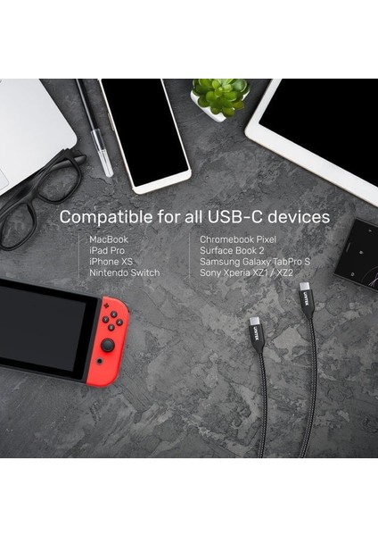 Unıtek Type-C Hızlı Şarj Kablosu 2 Metre 100W (C14059BK) indirimleri