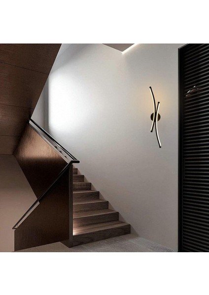 Modern siyah duvar aplik, 3000K sıcaklıkta şık ve kullanışlı aydınlatma modelleri