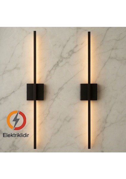 Modern Kare Led Duvar Aplik Siyah, şık ve şık aydınlatma çözümü, Alüminyum, E27 fiyatları