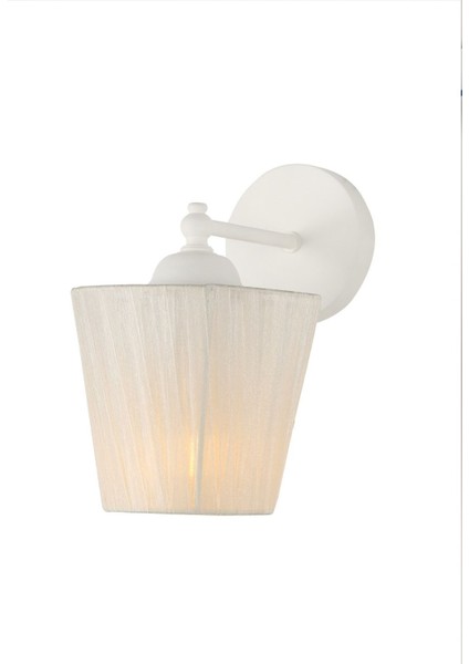 Modern 2 Yönlü Beyaz Krem Aplik, Kumaş, Şapka, E27, Şık ve Şeffaf Tasarım modelleri