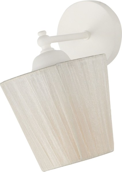 Modern 2 Yönlü Beyaz Krem Aplik, Kumaş, Şapka, E27, Şık ve Şeffaf Tasarım indirimleri