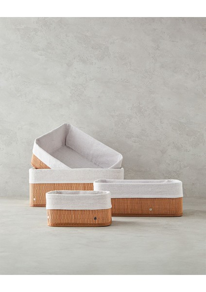 Doğal bambu sepet, 20x15x10 cm, açık kahve, şık ve hafif tasarım fırsatları