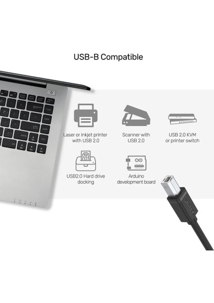Unıtek Usb-A To Usb-B Yazıcı Kablo 2mt (Y-C4001GBK)