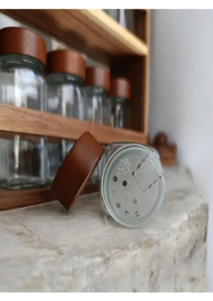 Akasya Standlı Iki Katlı 12'li Baharatlık Takımı fiyatları