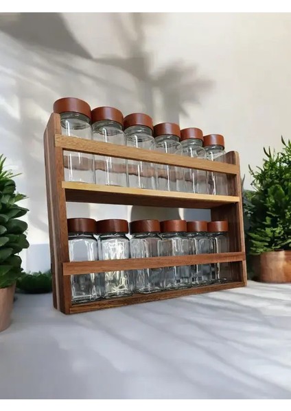 Akasya Standlı Iki Katlı 12'li Baharatlık Takımı fırsatları