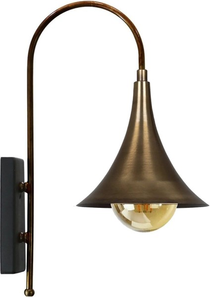 Şık Eskitme Metal Aplik, Modern Tasarım, Otel-Restoran-Yatak Odası, Altın Renk