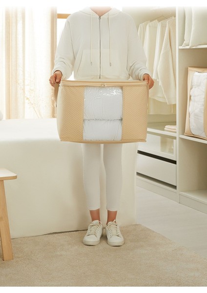 Orta Boy Pencereli Bej Balıksırtı Kazak Pike Battaniye Hurcu 45X40X30 fiyatları