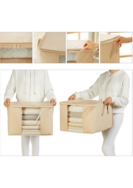 Orta Boy Pencereli Bej Balıksırtı Kazak Pike Battaniye Hurcu 45X40X30 indirimleri