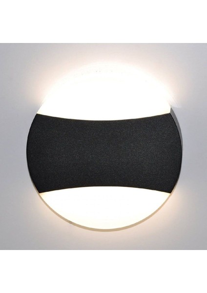 10W Siyah Dış Mekan LED Aplik, Plastik Kasa, Ilık Beyaz (4200K)
