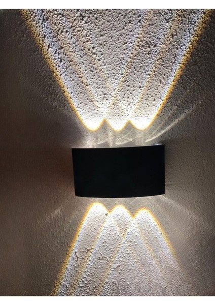 İç ve dış mekan çift yönlü su geçirmez duvar aydınlatması, tak çalıştır, gün ışığı renk