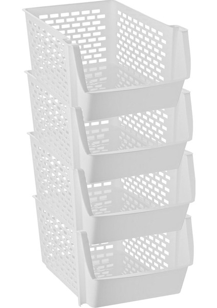 İki Parça Beyaz Pratik Raf Düzenleyici 20 cm, şık ve kullanışlı depolama çözümü fırsatları