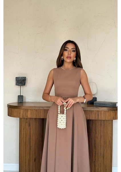 Moccah Halter Yaka Kloş Elbise