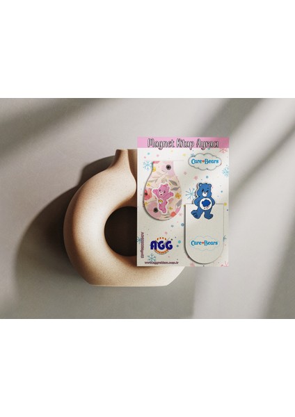Magnetli (Mıknatıslı) Kitap Ayracı Care Bears Serisi 2li Set modelleri