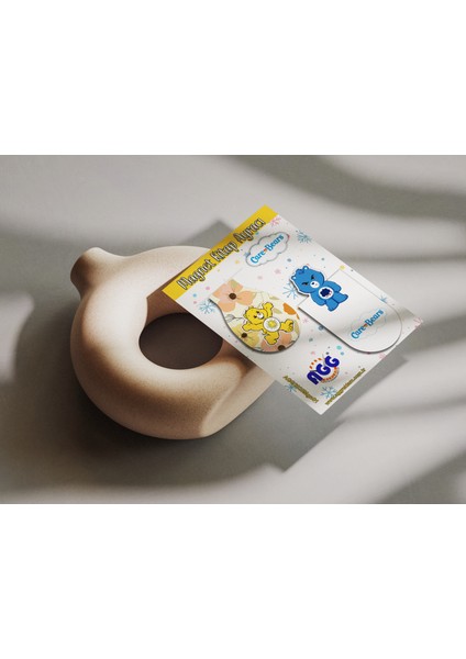 Magnetli (Mıknatıslı) Kitap Ayracı Care Bears Serisi 2li Set modelleri
