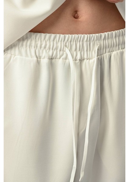 Beyaz Dökümlü Kumaş Erkek Pantolon fiyatları