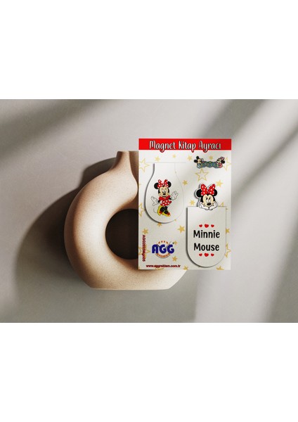 Magnetli (Mıknatıslı) Kitap Ayracı Minnie Mouse 2li Set