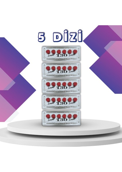 Kırmızı COBRA_130 Mg 6’lı x 5 Dizi Orjînal Performanstakviyesi Tablet VÎÂGRÂHAP_CÎÂLÎS100 Mg 20 Mg