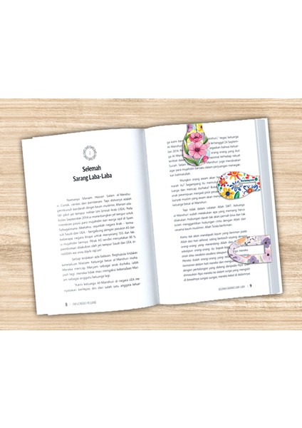 Magnetli (Mıknatıslı) Kitap Ayracı Çiçekler 3lü Set