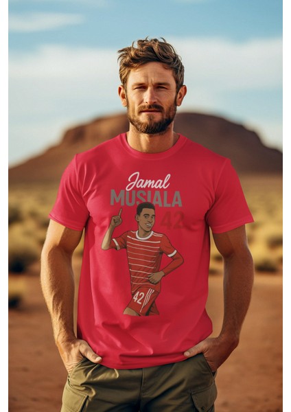 Jamal Musiala Fotoğraflı Futbol Forma Baskılı Unisex Kısa Kollu Erkek Tişört Kadın T-Shirt fiyatları