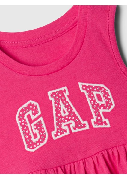 Kız Bebek Pembe Gap Logo Elbise fiyatları
