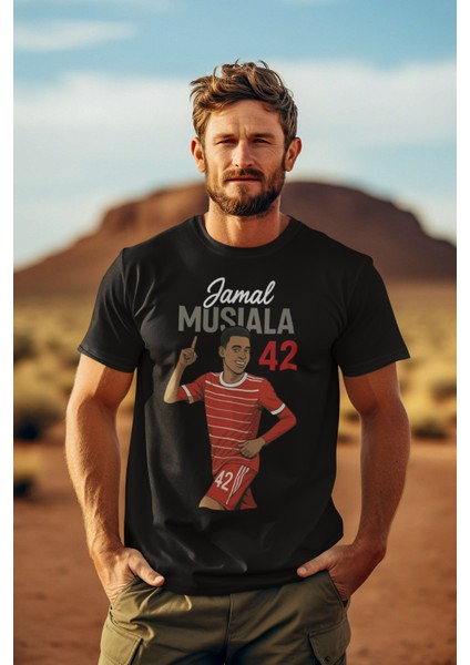Jamal Musiala Fotoğraflı Futbol Forma Baskılı Unisex Kısa Kollu Erkek Tişört Kadın T-Shirt fırsatları