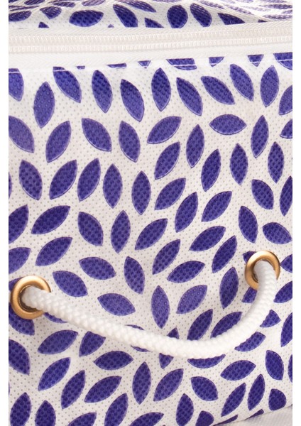 Büyük Boy Lacivert Yaprak Desenli Yastık Yorgan Kazak Hurcu 64x41x35 fiyatları