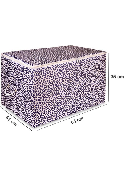 Büyük Boy Lacivert Yaprak Desenli Yastık Yorgan Kazak Hurcu 64x41x35 modelleri