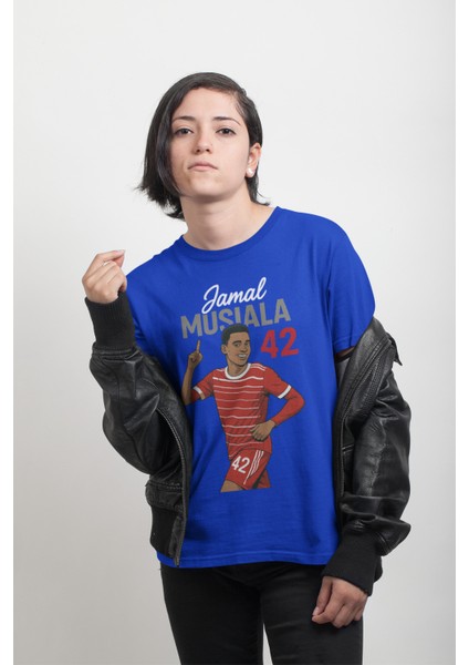 Jamal Musiala Fotoğraflı Futbol Forma Baskılı Unisex Kısa Kollu Erkek Tişört Kadın T-Shirt modelleri
