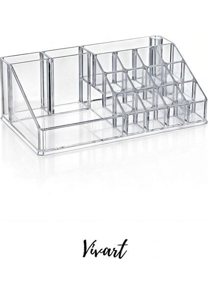 Büyük Boy Çok Amaçlı Düzenleyici, Makyaj ve Takı Organizatörü, Beyaz