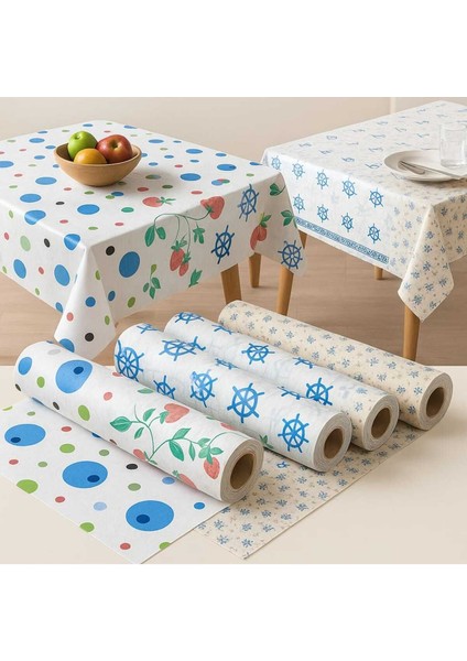 20 Adet Sıvı Geçirmez Çok Renkli Masa Örtüsü 100x120 cm, Tek Kullanımlık modelleri
