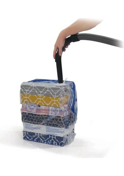 Gri Vakumlu Küp Poşet, Pratik ve Şık Saklama Çözümü, Mika Materyal