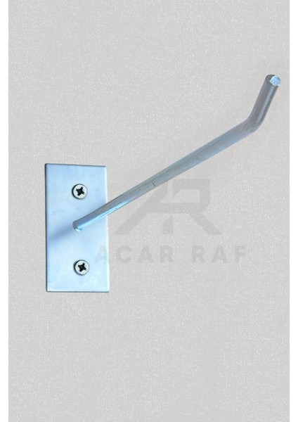 Gri Metal Duvar Kancası, 10 Adet, 25 cm, Monte Askı Çubuğu fırsatları