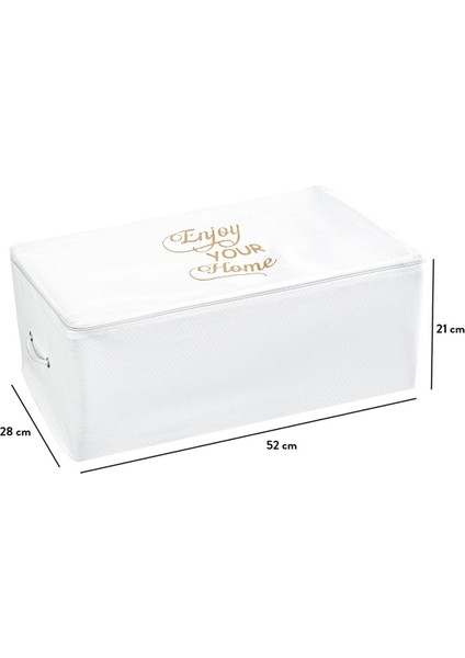 Beyaz Baskılı Küçük Hurç, Şık ve Nefes Alan, Çok Amaçlı Depolama Çözümü modelleri