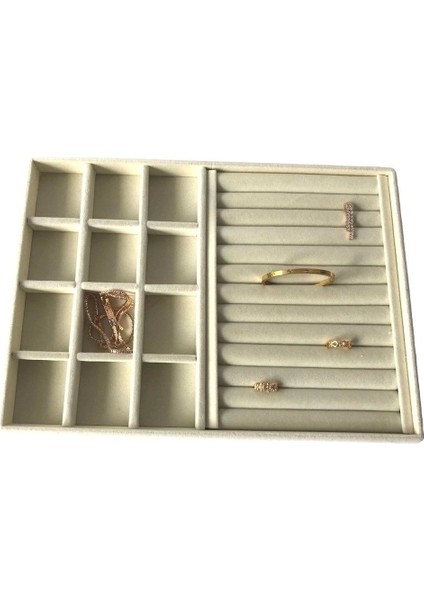 Yerli Süet Kumaş Takı Sergileme Standı, 20x20 cm, Sosisli Bölmeli, Çok Amaçlı Kullanım fırsatları